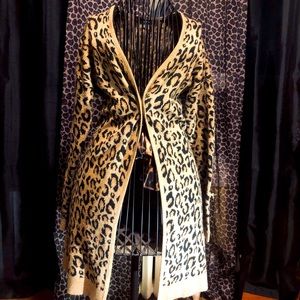 Leopard print cardigan